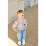 Copenhagen Colors Cream/Sky Blue/Red Comb. Knit T-shirt