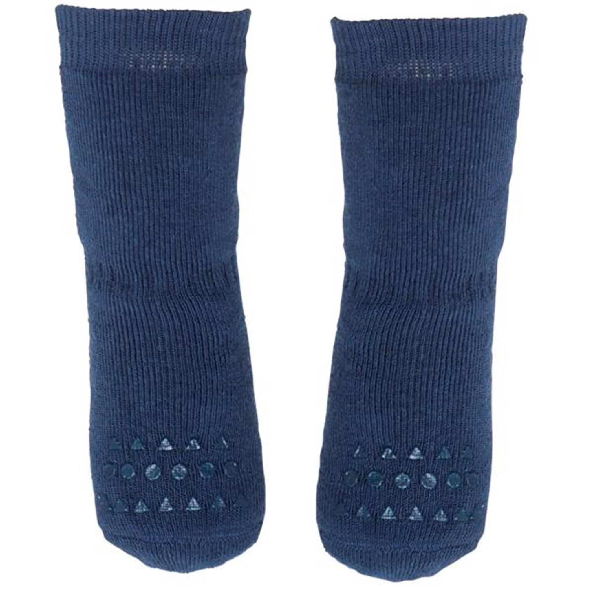 GObabyGO Non-slip Socks Navy/Petroleum Blue 2
