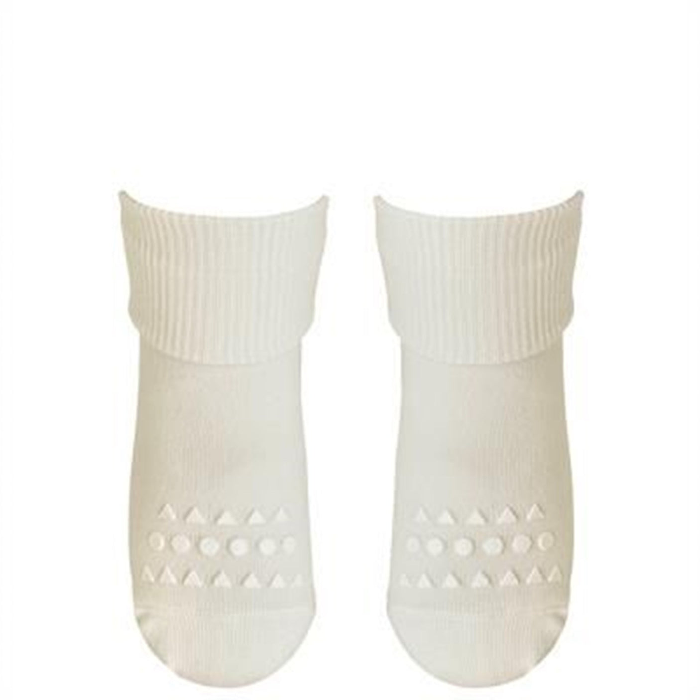 GObabyGO Bamboo Strømper Antislip Offwhite