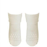 GObabyGO Bamboo Strømper Antislip Offwhite