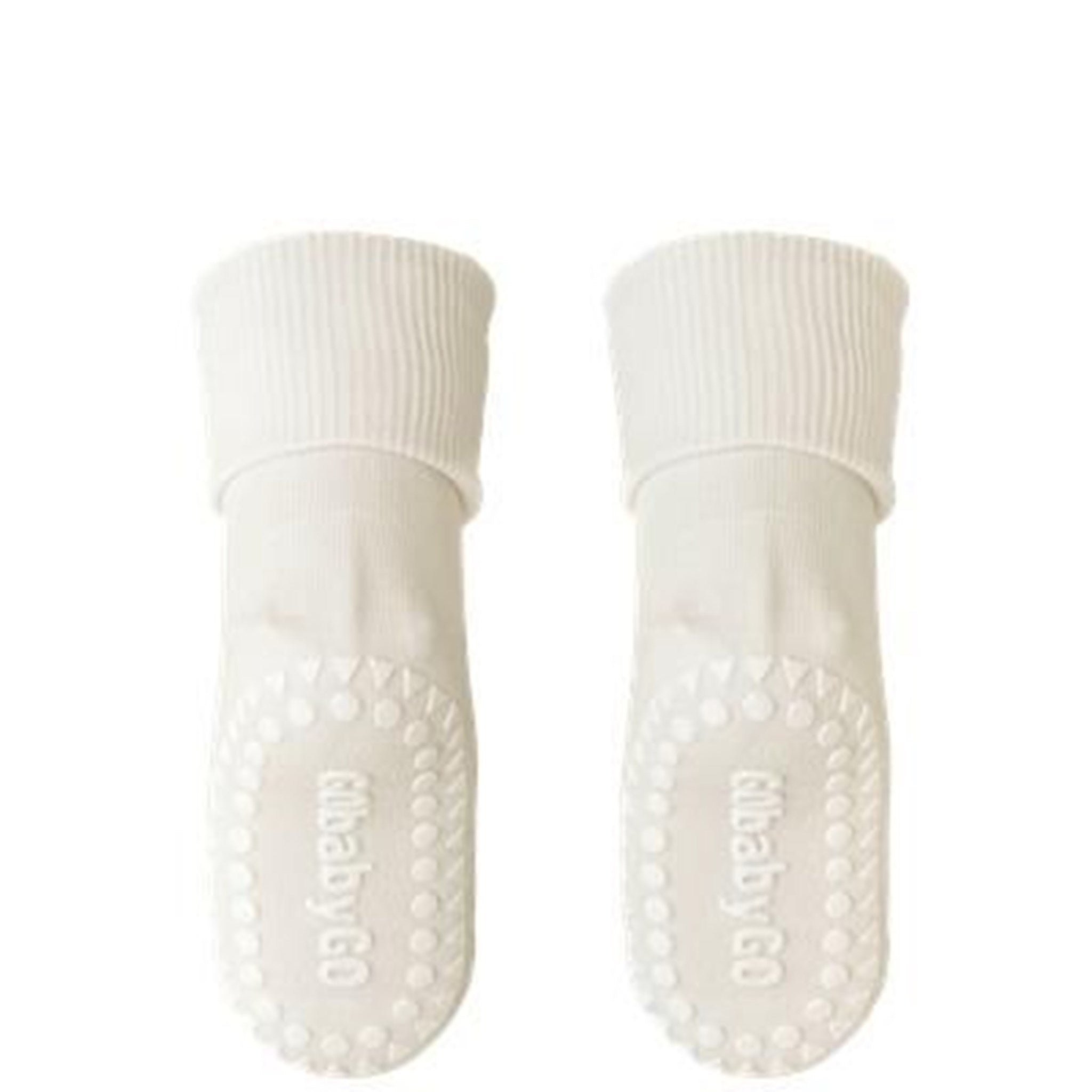 GObabyGO Bamboo Non-slip Socks Antislip Offwhite 3