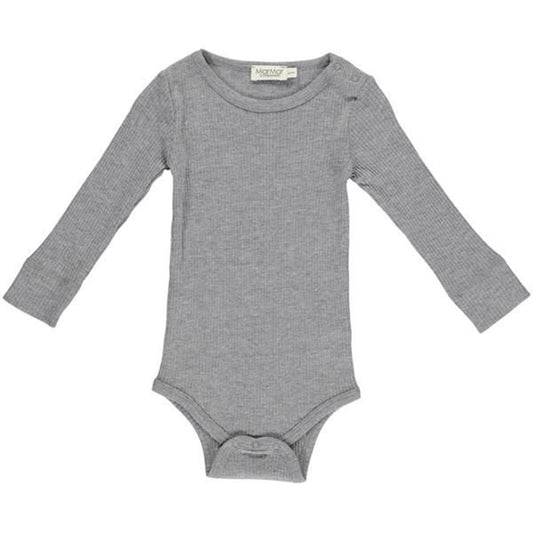 MarMar Modal Body Plain LS Grey Melange
