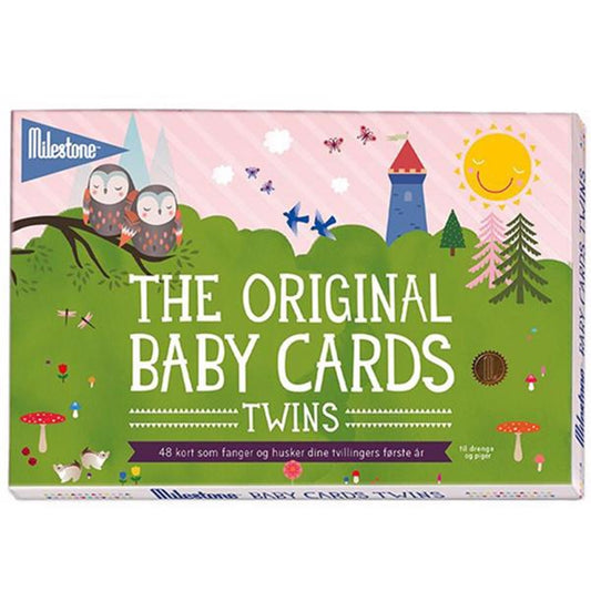 Milestone Baby Cards Twins