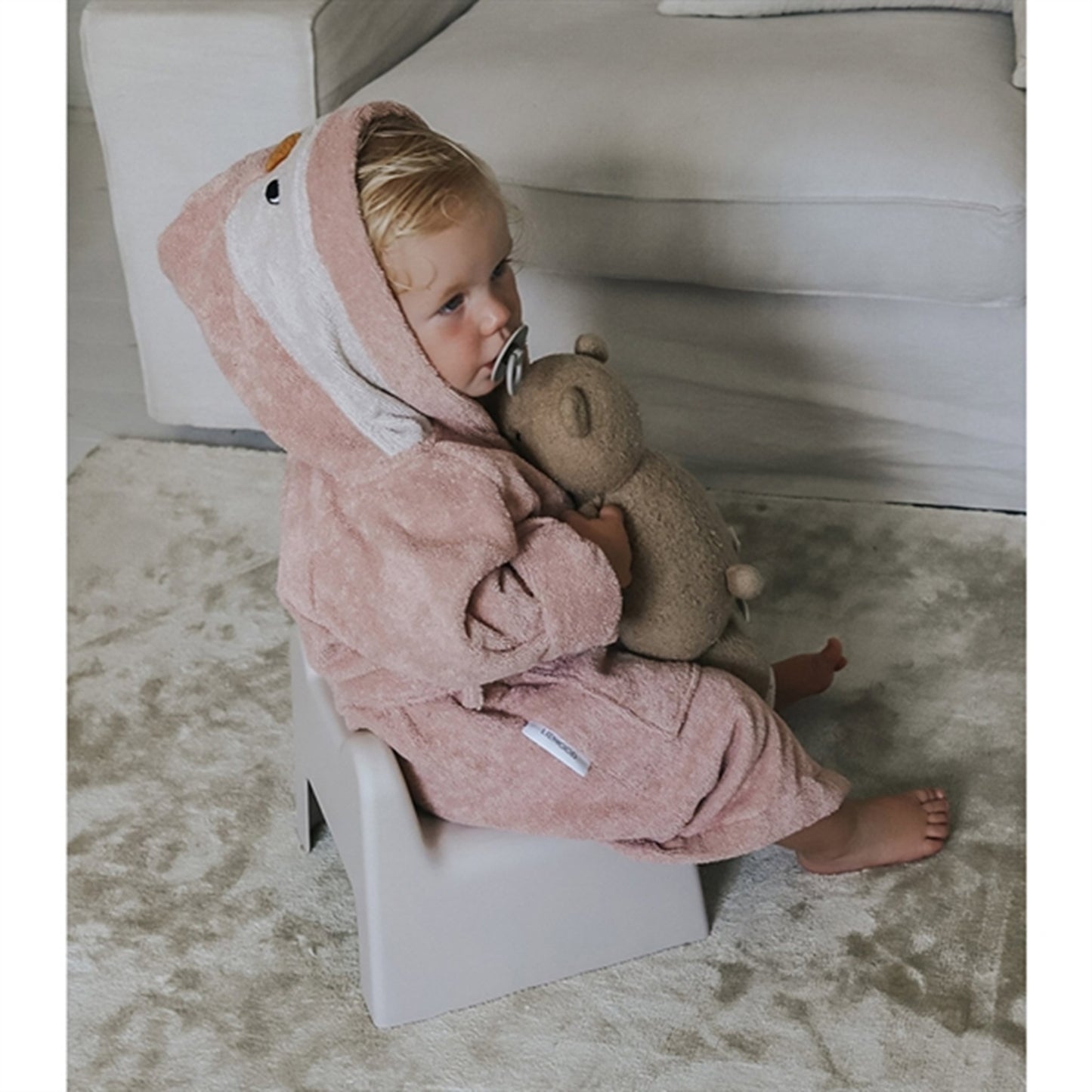 Liewood Lily Bathrobe Penguin Rose