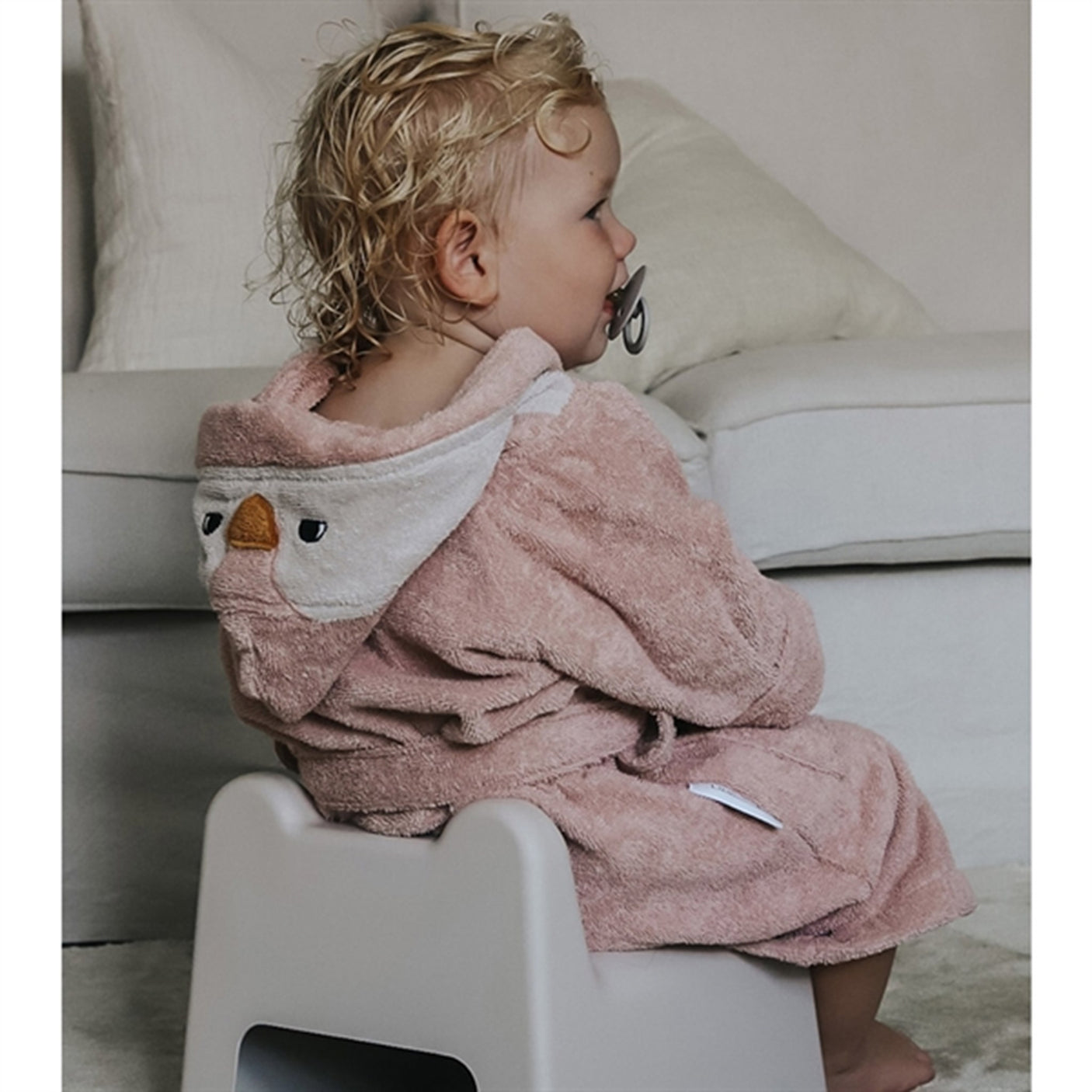 Liewood Lily Bathrobe Penguin Rose