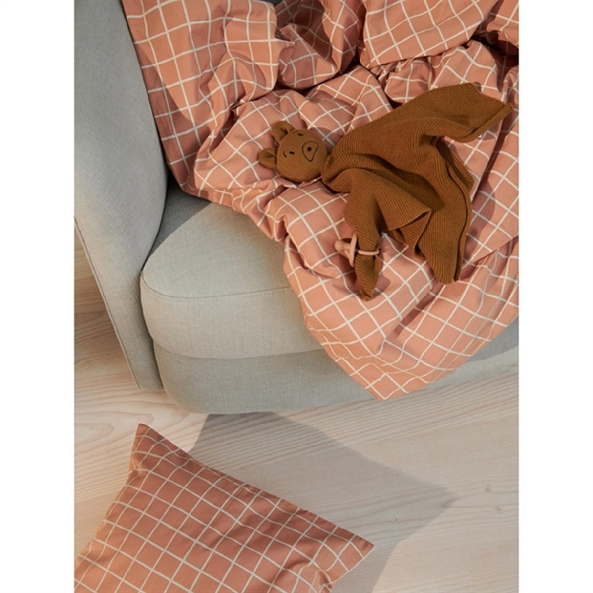 Liewood Milo Knit Cuddle Cloth Mr Bear Golden Caramel