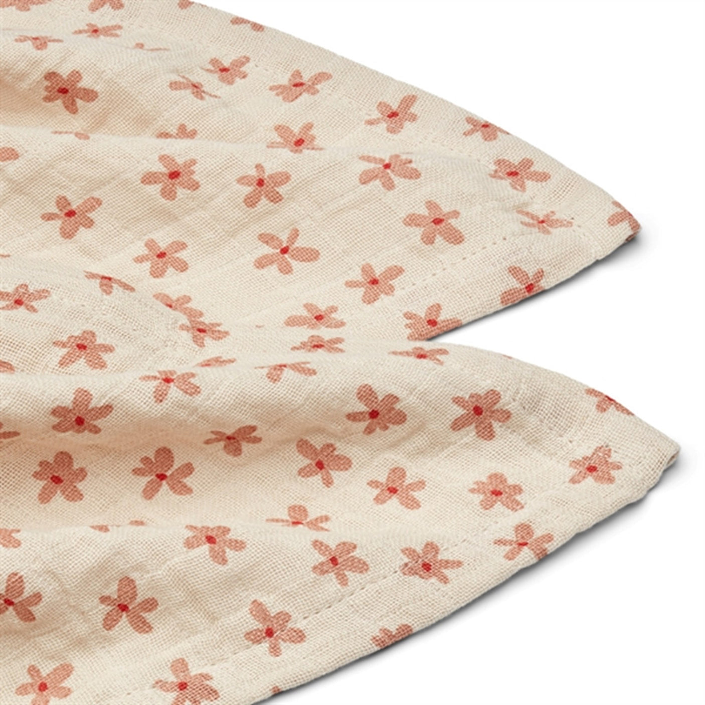 Liewood Lewis Muslin Cloth 2-pack Floral/Sea Shell