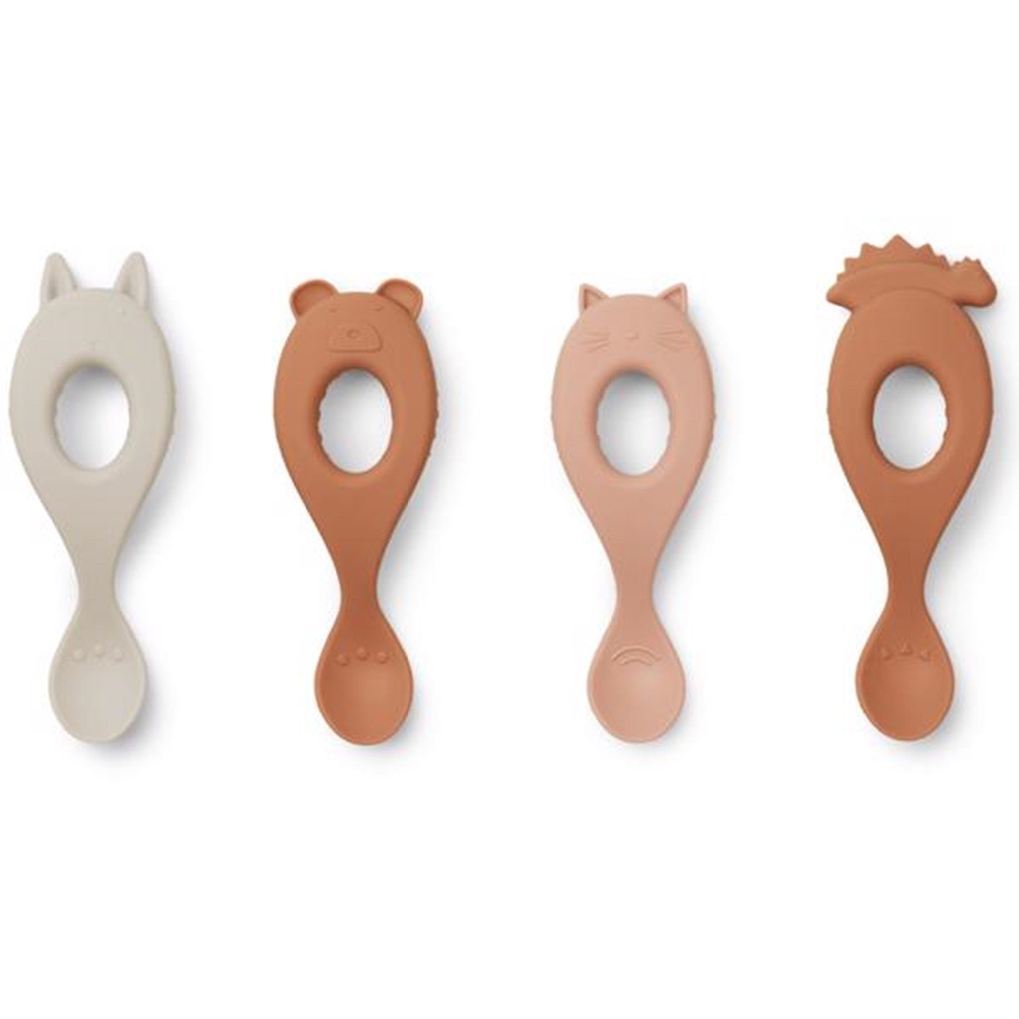Liewood Liva Silicone Spoons 4-Pack Rose Mix