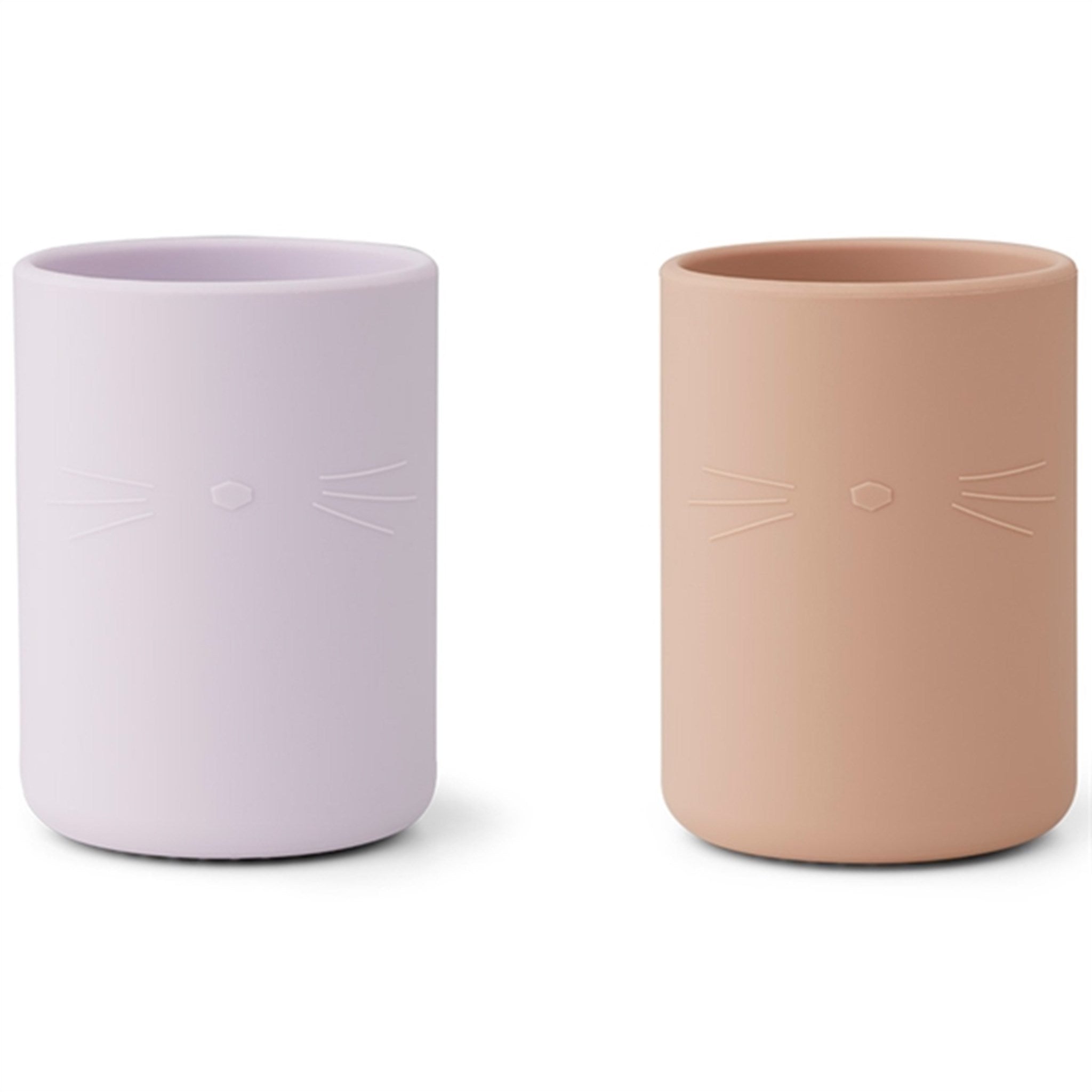 Liewood Ethan Silicone Cup 2-Pack Cat Light Lavender Rose Mix
