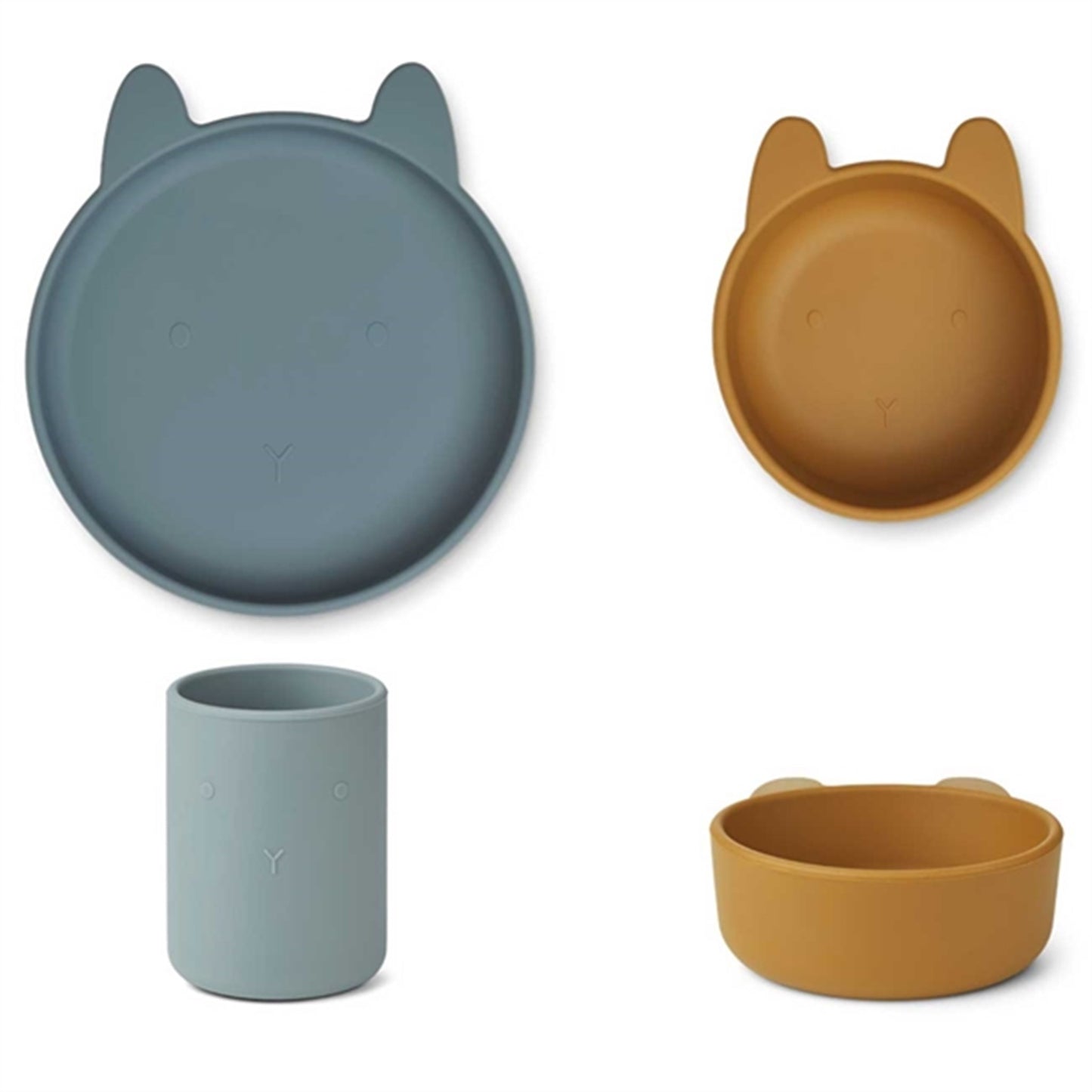 Liewood Cyrus Silicone Junior Set Rabbit Blue Multi Mix