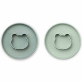 Liewood Gordon Silicone Plate 2-pack Mr Bear Mint Mix