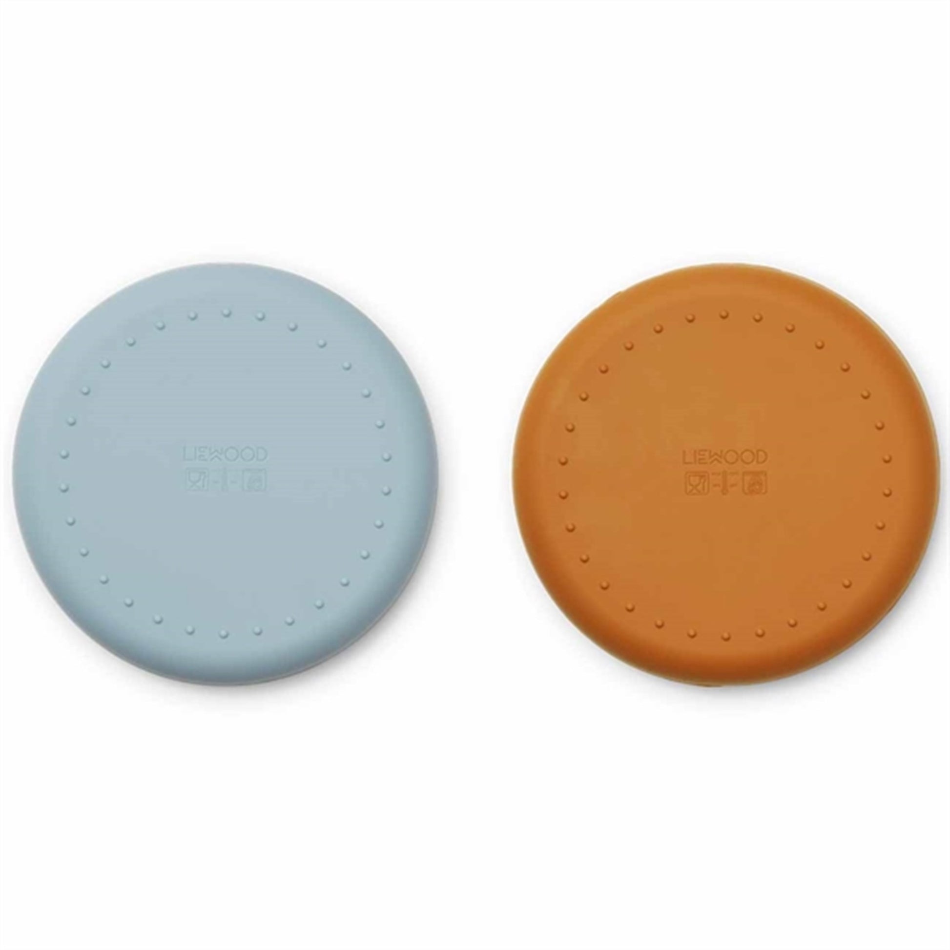 Liewood Gordon Silicone Plate 2-pack Mr Bear Sea Blue/Mustard Mix