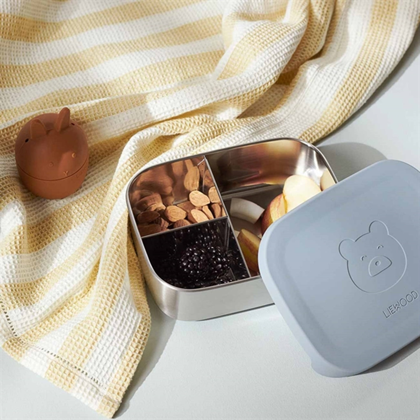 Liewood Nina Lunch Box Mr Bear Blue Wave