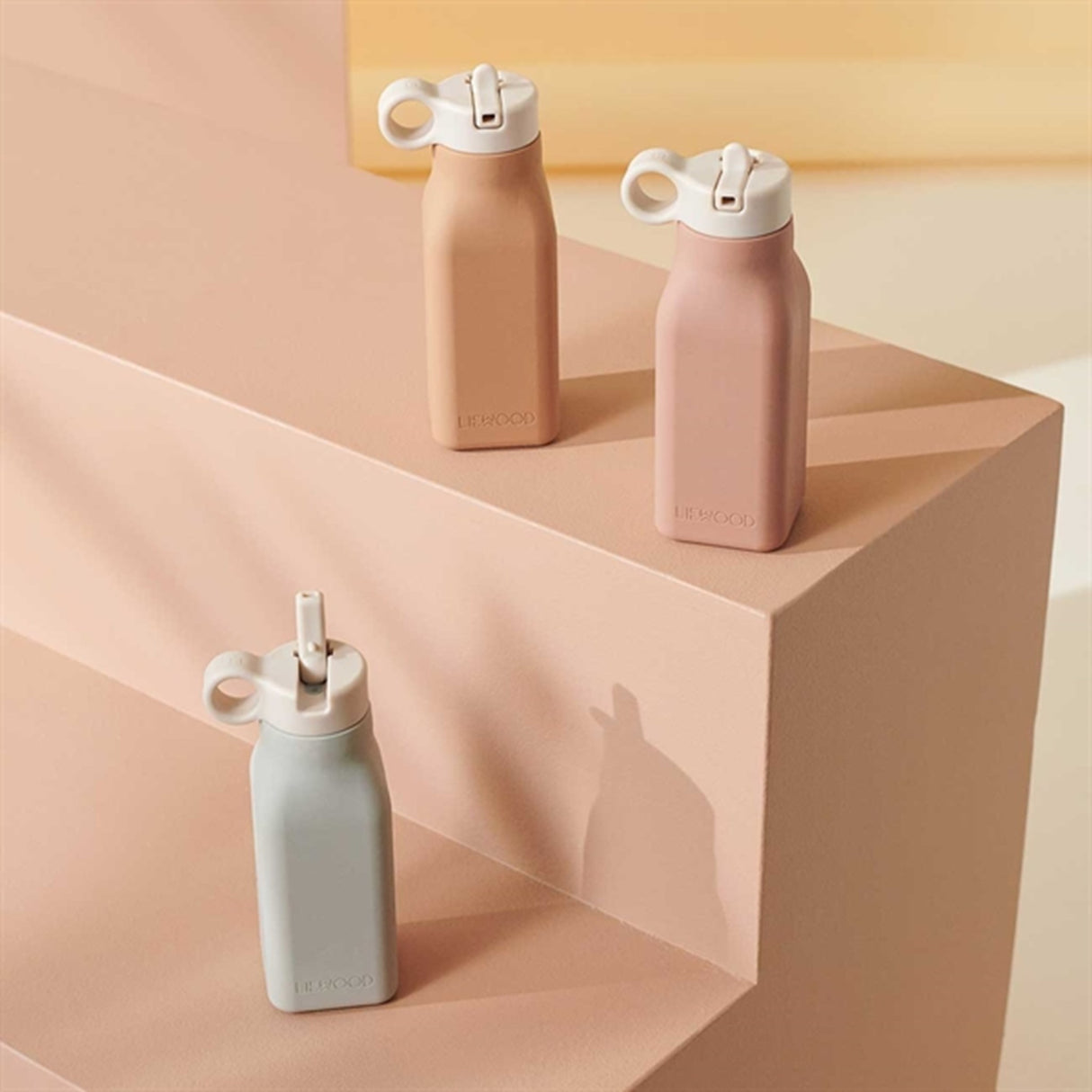 Liewood Warren Water Bottle Cat Tuscany Rose