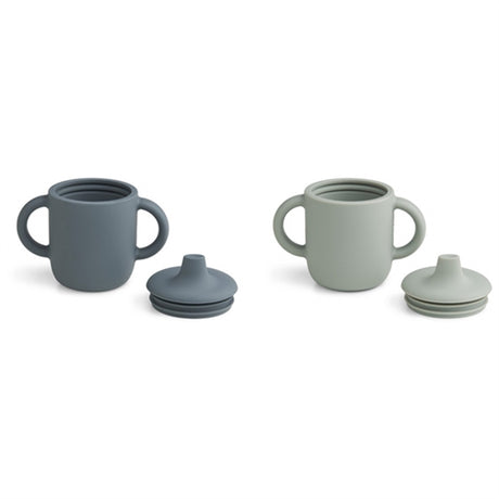 Liewood Neil Cup 2-Pack Whale Blue/Dove Mix