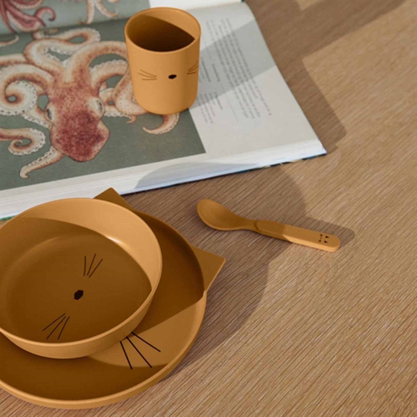 Liewood Brody Junior Set Cat Golden Caramel