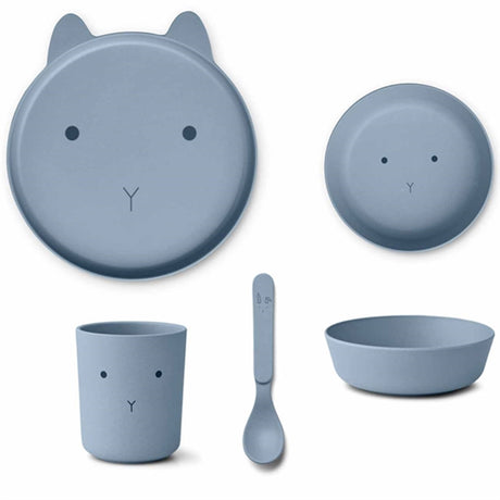 Liewood Brody Junior Set Rabbit Stormy Blue