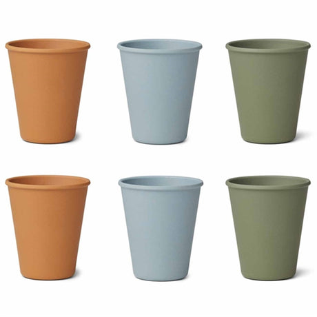 Liewood Carter Cup 6-pack Blue Multi Mix