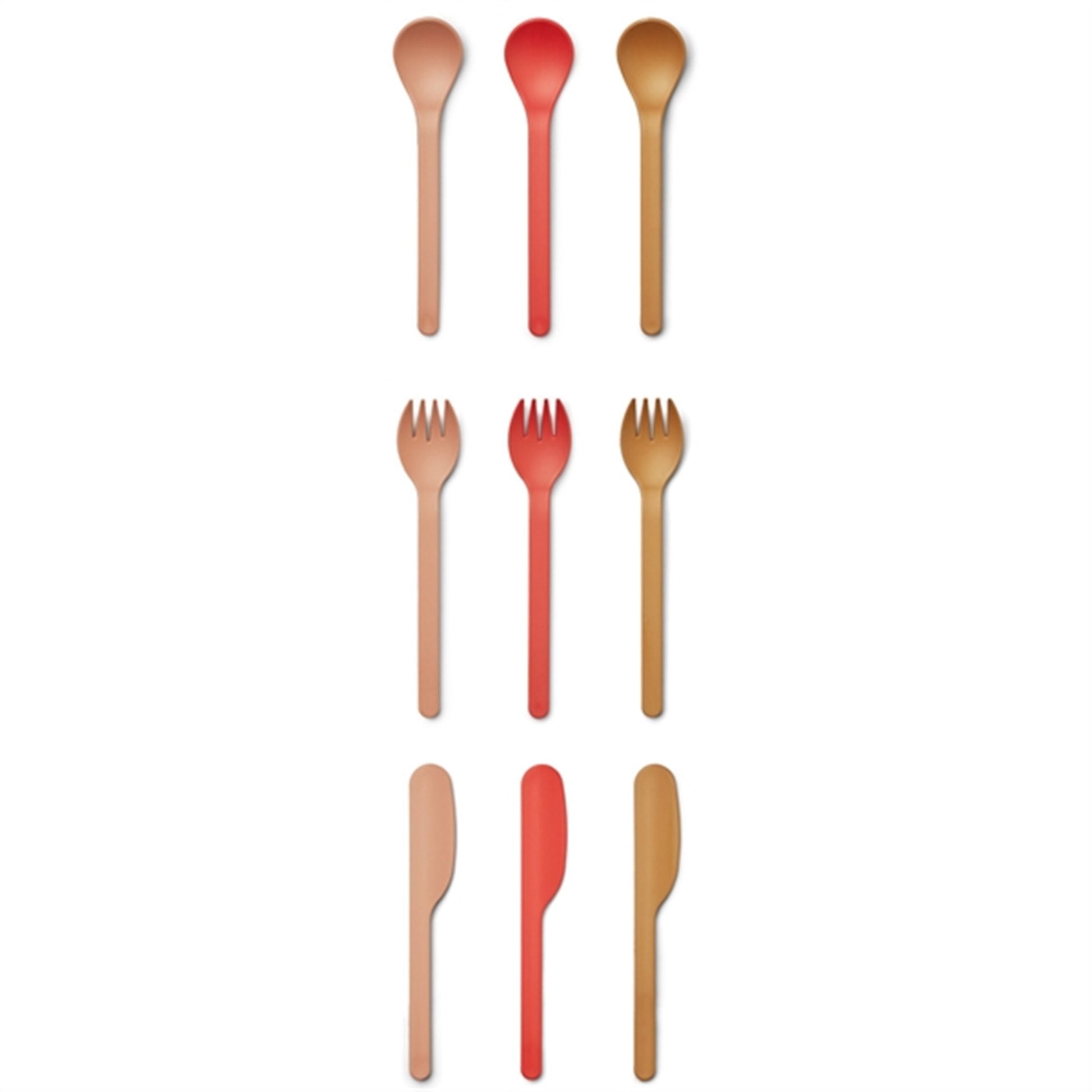 Liewood Ryan Cutlery 9-Pack Tuscany Rose Multi Mix