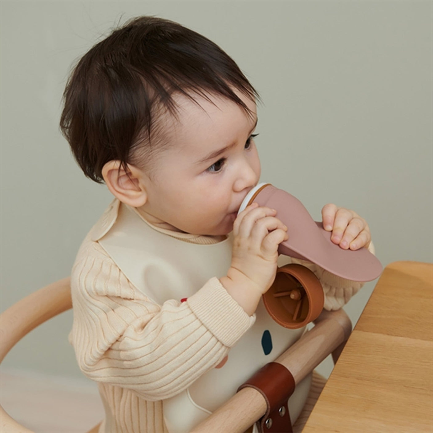 Liewood Silvia Silicone Smoothie bottle 2-pack Mustard/Dark Rose Mix