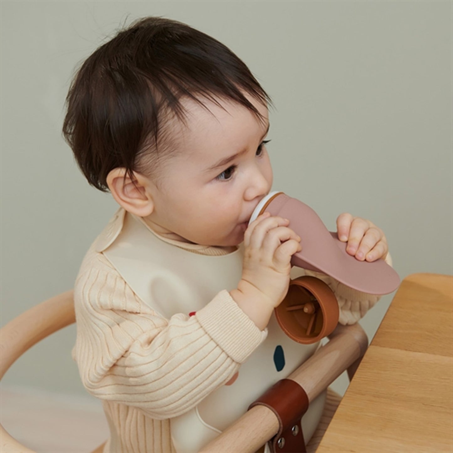 Liewood Silvia Silicone Smoothie bottle 2-pack Mustard/Dark Rose Mix