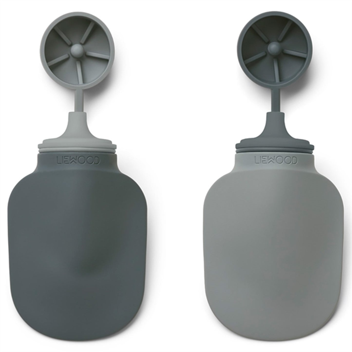 Liewood Silvia Silicone Smoothie bottle 2-pack Blue Mix