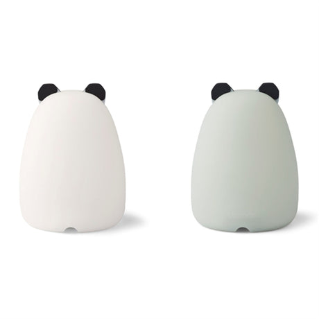 Liewood Callie Night Light 2-pack Panda Panda Creme De la Creme/Dove Blue