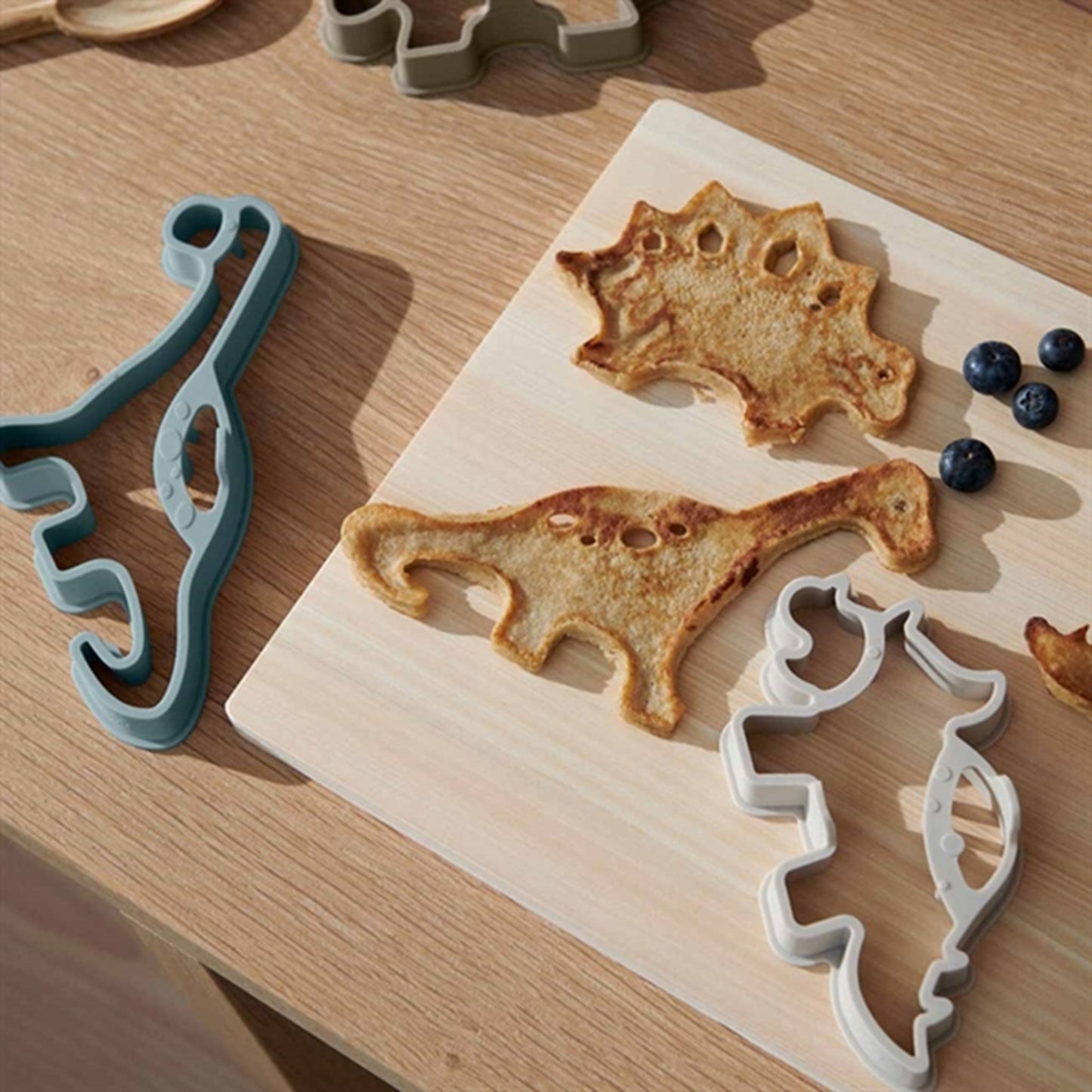 Liewood Karina Pancake Shapers Silicone Dino Golden Caramel / Multi Mix