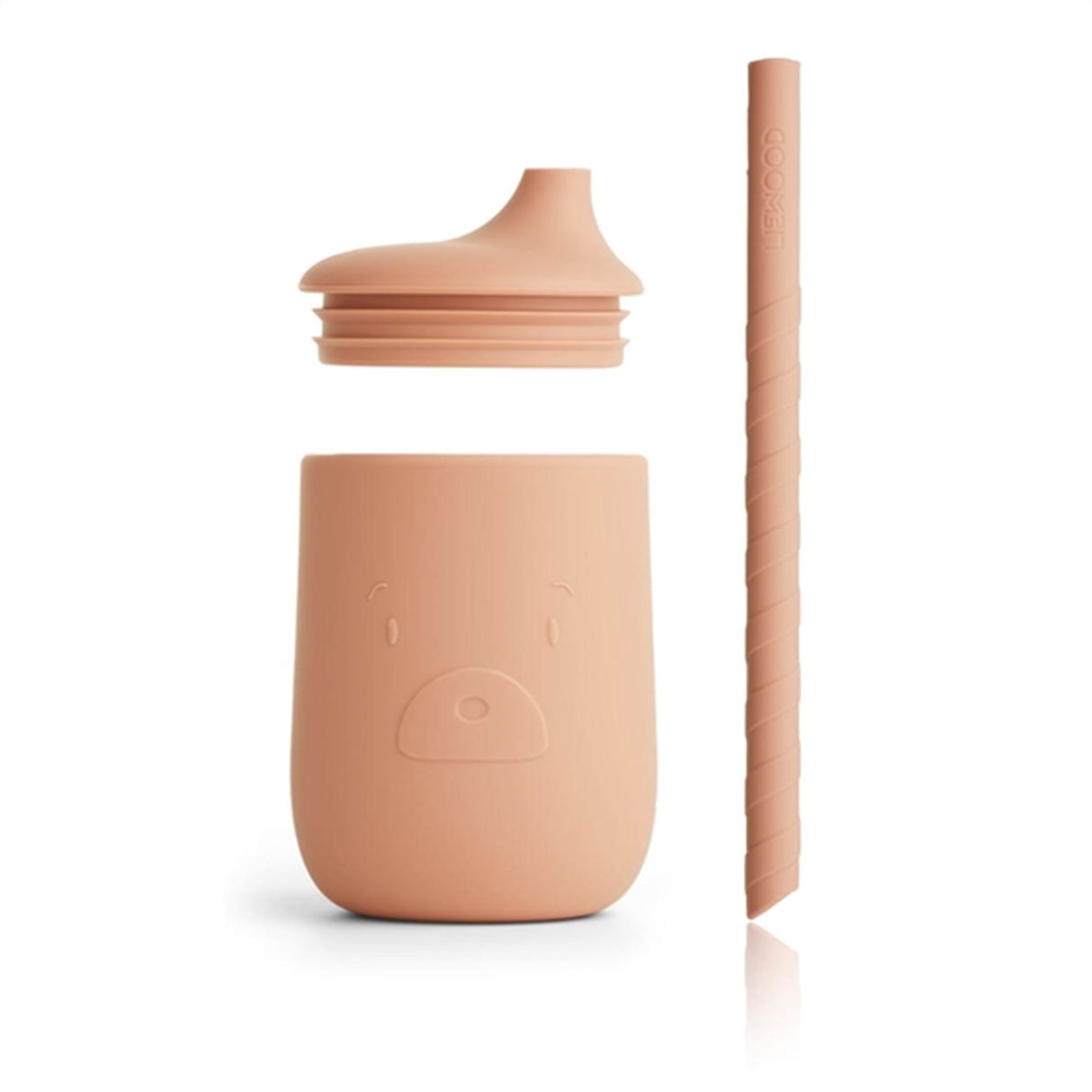 Liewood Ellis Silicone Sippy Cup Mr Bear Tuscany Rose