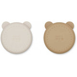 Liewood Conny Silicone Divider Bowl 2-pack Sandy/Oat Mix