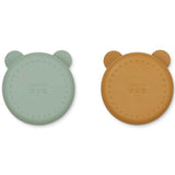 Liewood Conny Silicone Divider Bowl 2-pack Peppermint Golden Caramel Mix