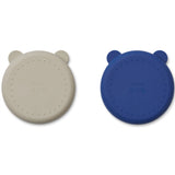 Liewood Merrick Divider Plate 2-Pack Mist/Surf Blue Mix