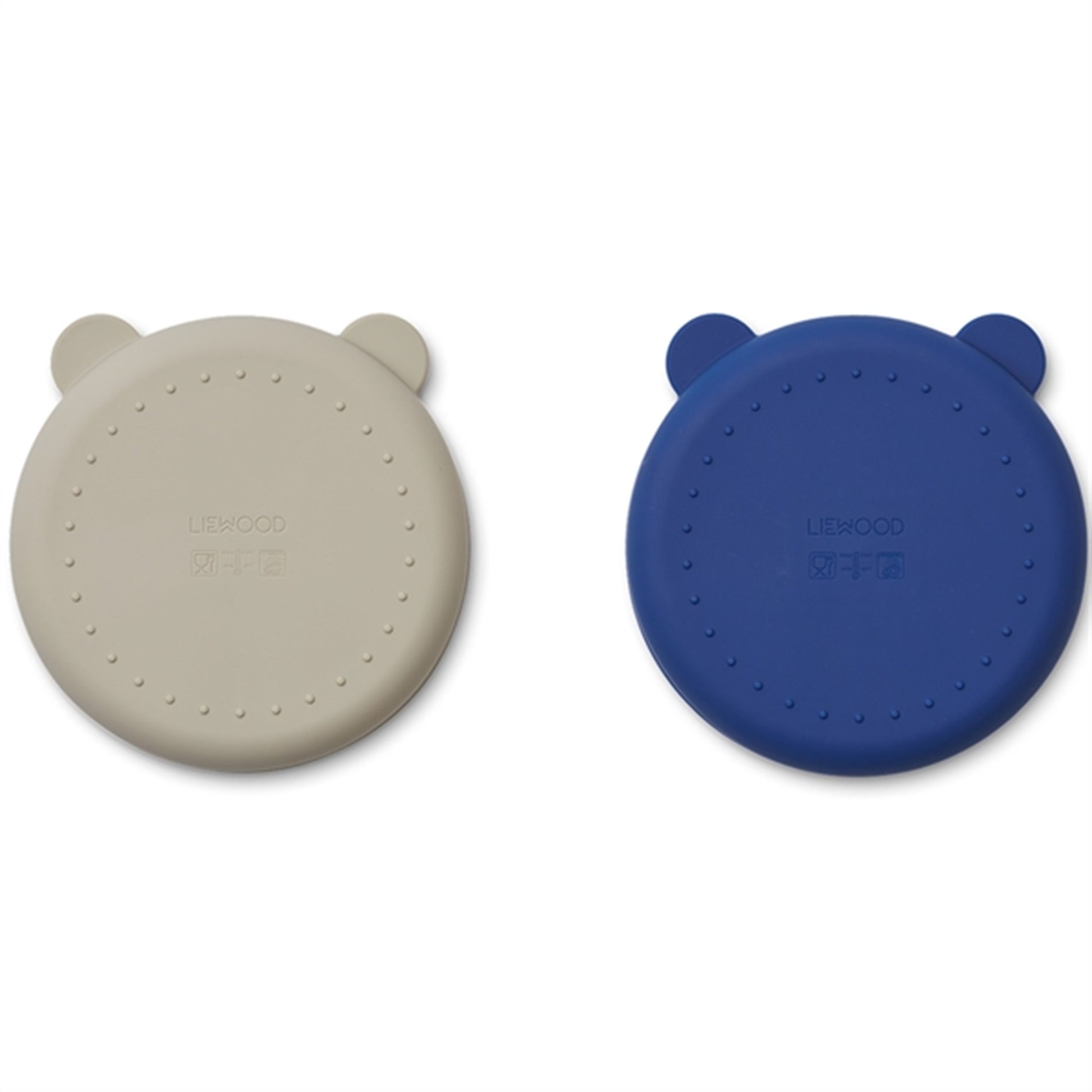 Liewood Merrick Divider Plate 2-Pack Mist/Surf Blue Mix