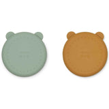Liewood Merrick Divider Plate 2-Pack Peppermint/Golden Caramel Mix