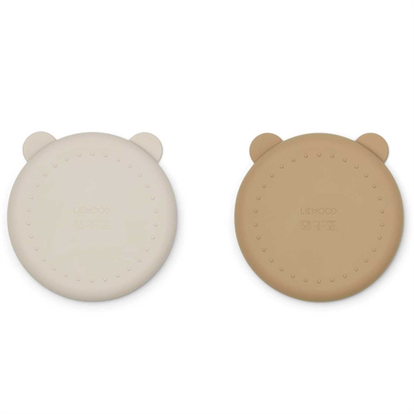 Liewood Merrick Divider Plate 2-Pack Sandy/Oat Mix