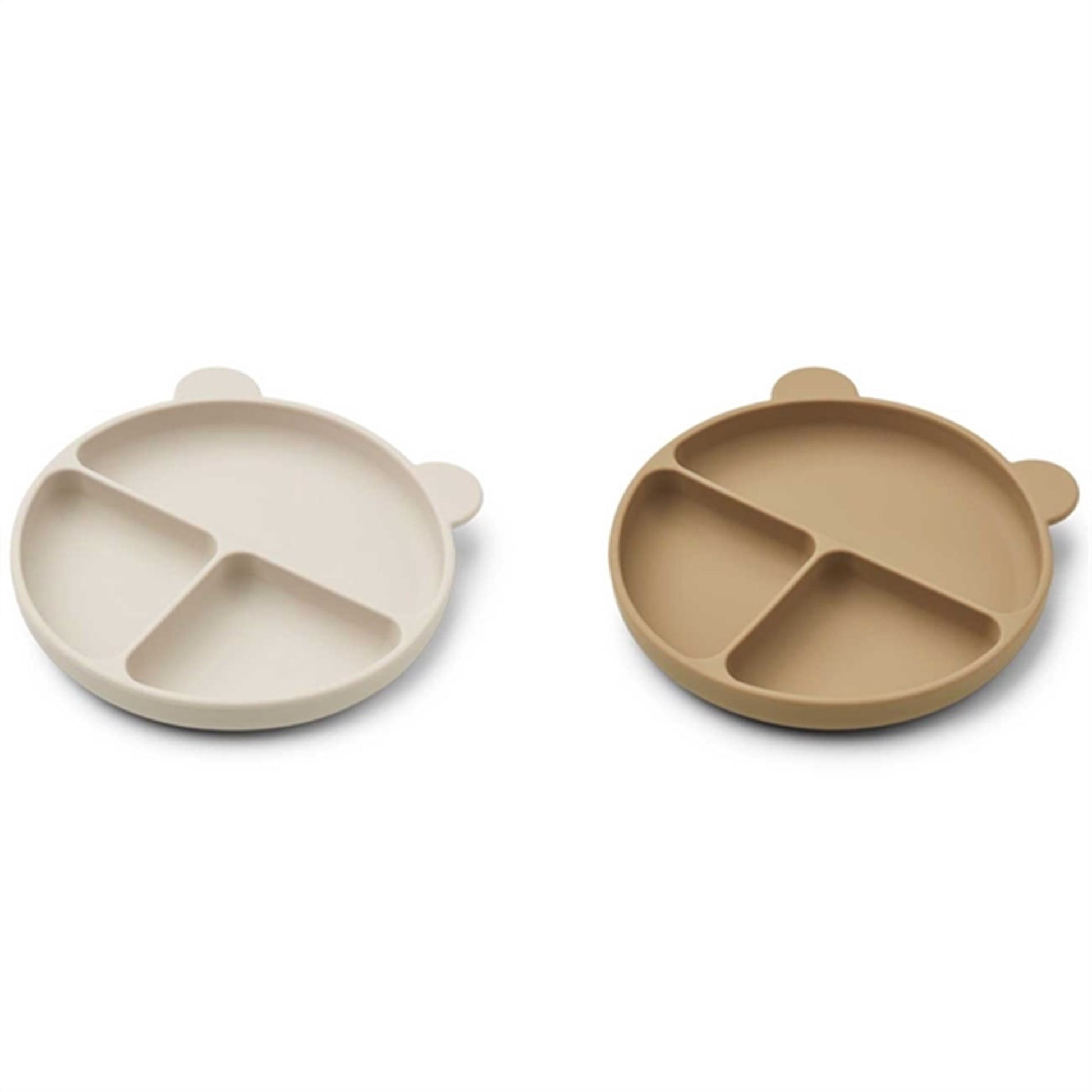 Liewood Merrick Divider Plate 2-Pack Sandy/Oat Mix
