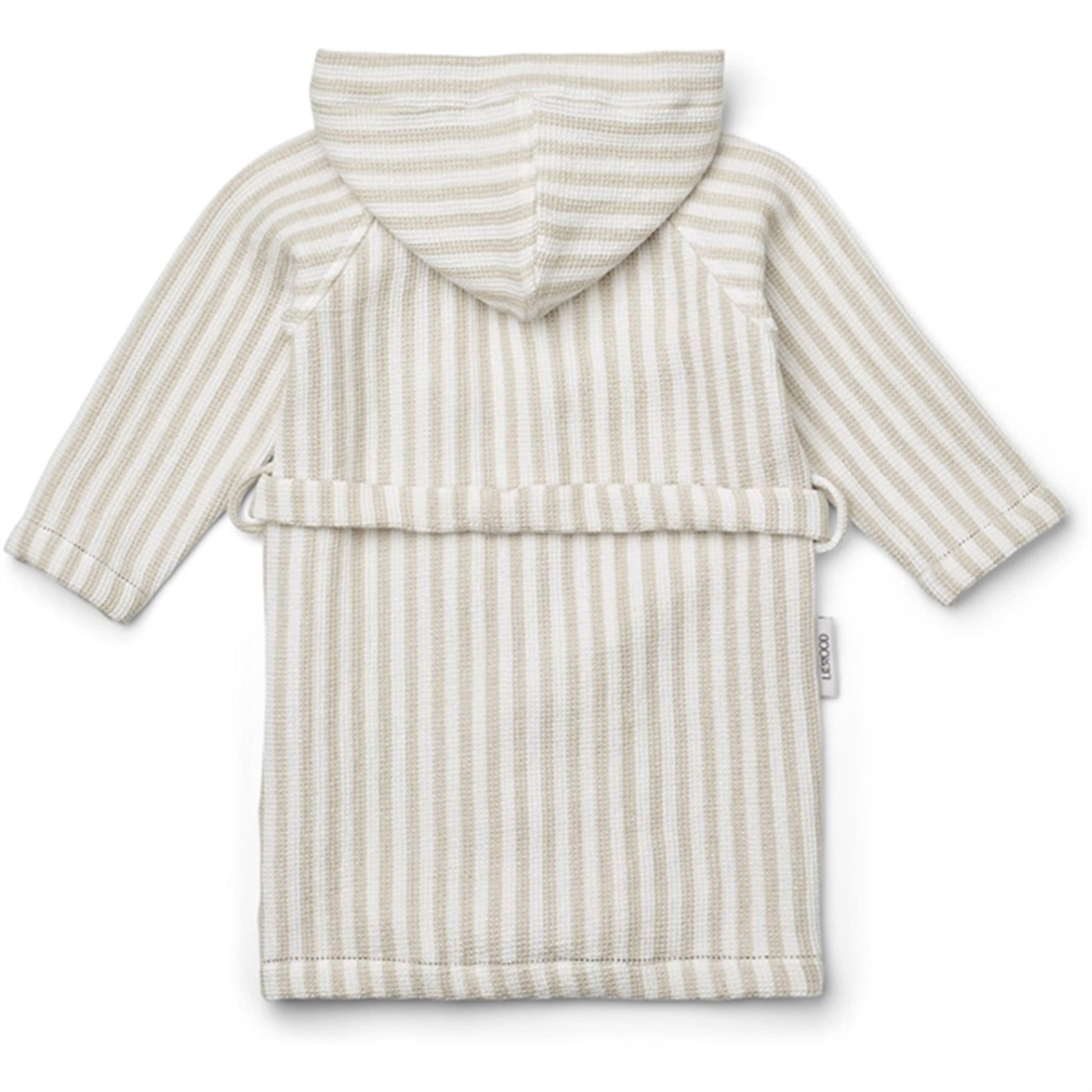 Liewood Gray Bathrobe Y/D Stripe Crisp White/Sandy