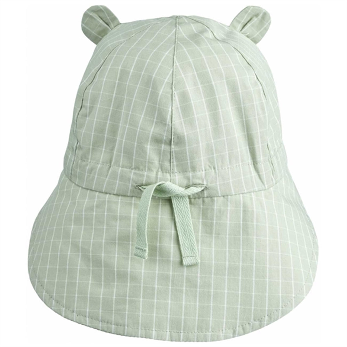 Liewood Gorm Reversible Seersucker Sun Hat Dusty Mint/Creme De La Creme