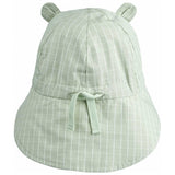Liewood Gorm Reversible Seersucker Sun Hat Dusty Mint/Creme De La Creme