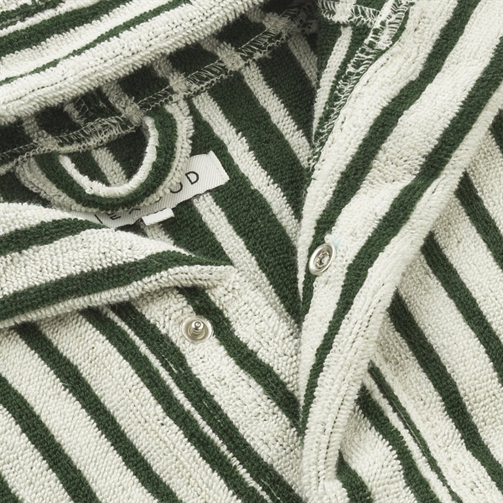 Liewood Leo Bathrobe Y/D Stripes Garden Green/Creme De La Creme