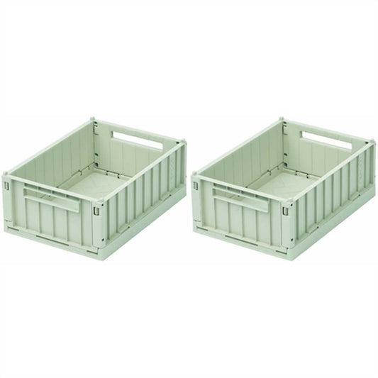 Liewood Weston Storage Box S Dusty Mint 2-Pack