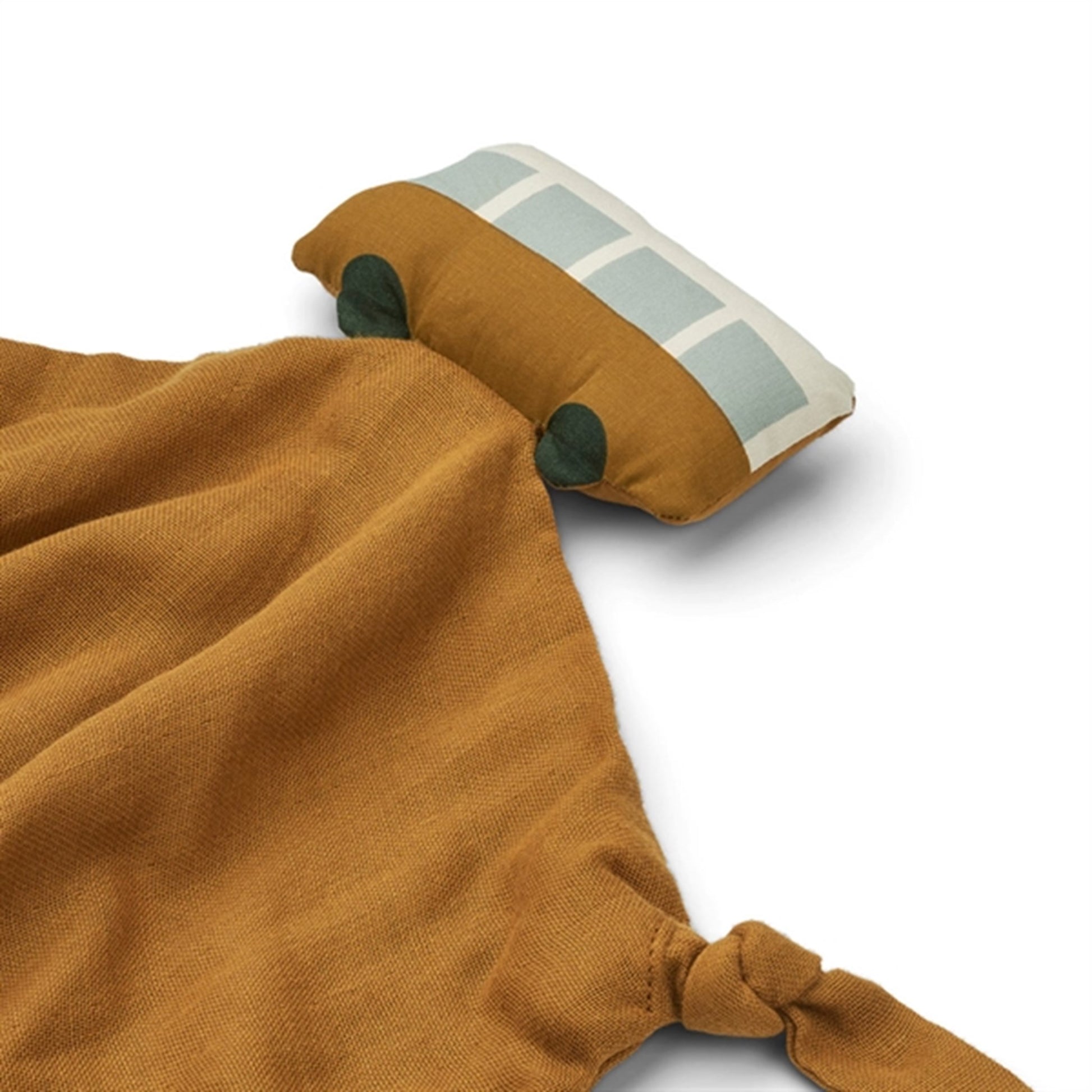 Liewood Agnete Cuddle Cloth Bus Golden Caramel Multi Mix