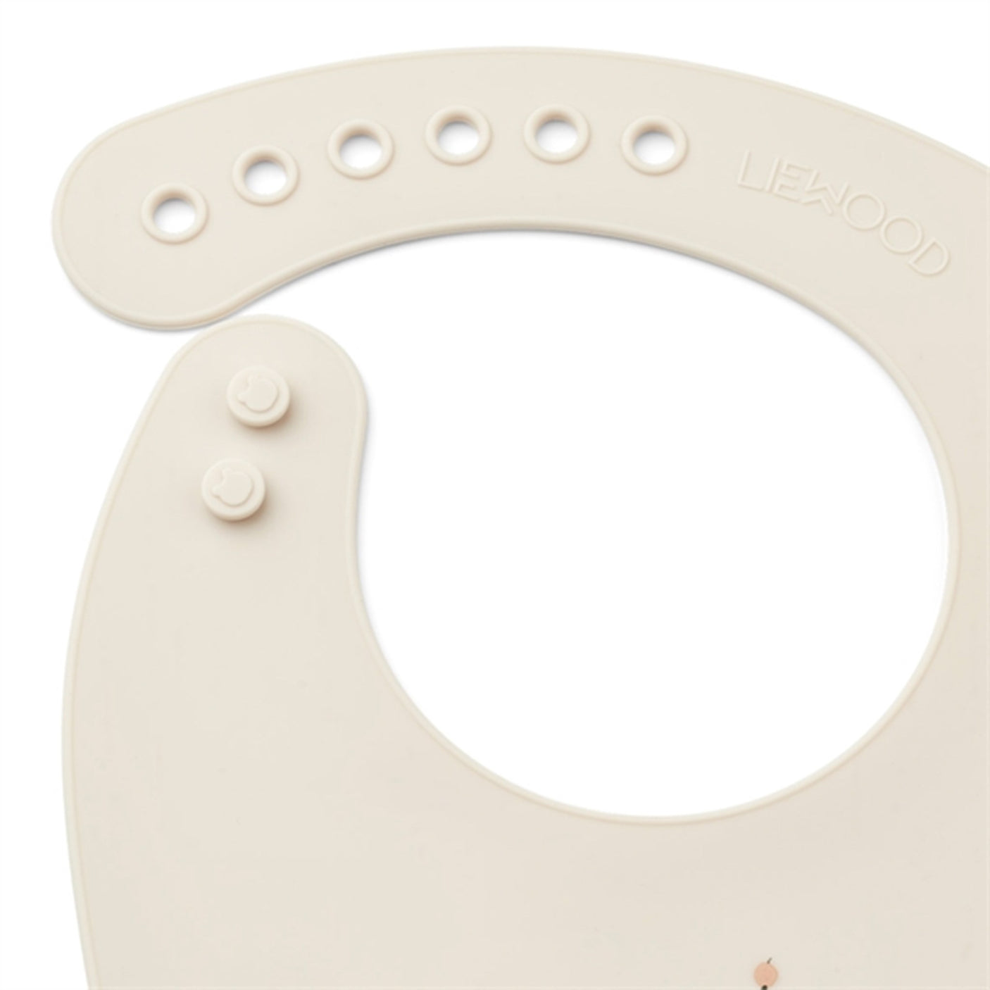 Liewood Tilda Silicone Bib Peach/Sea Shell Mix 2-pack