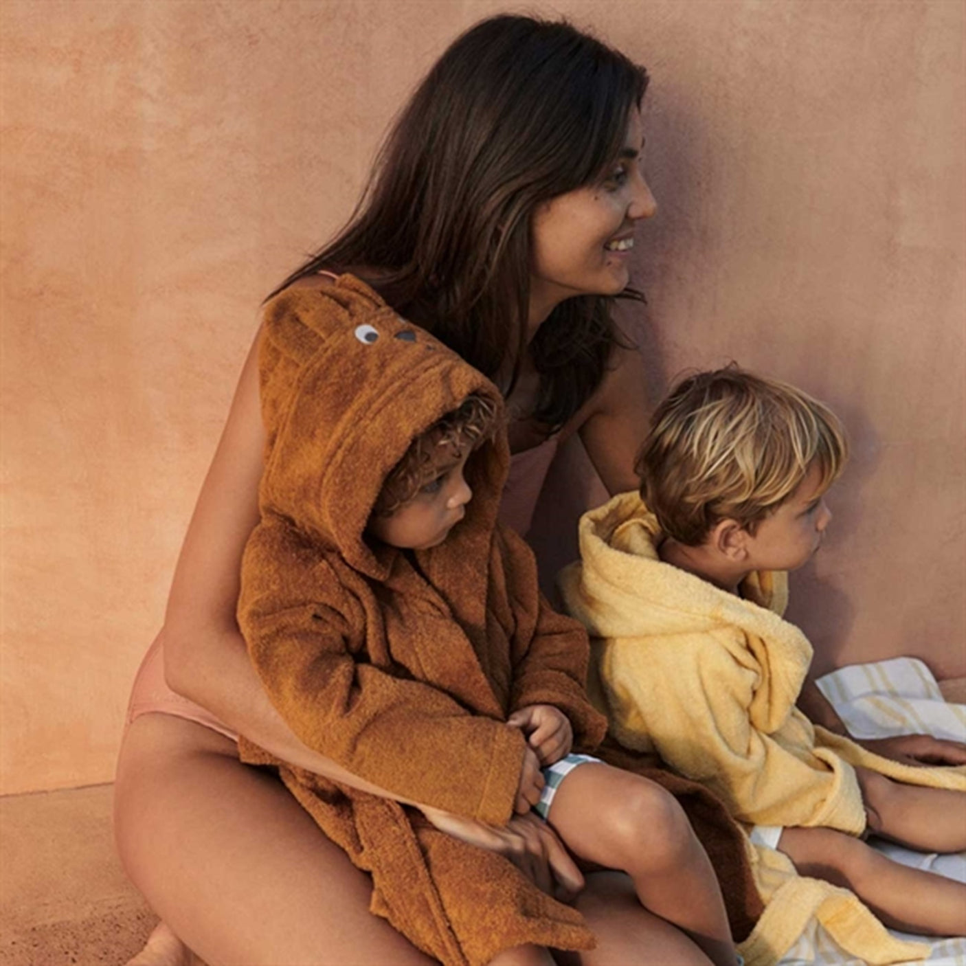 Liewood Lily Bathrobe Kangaroo/Golden Caramel