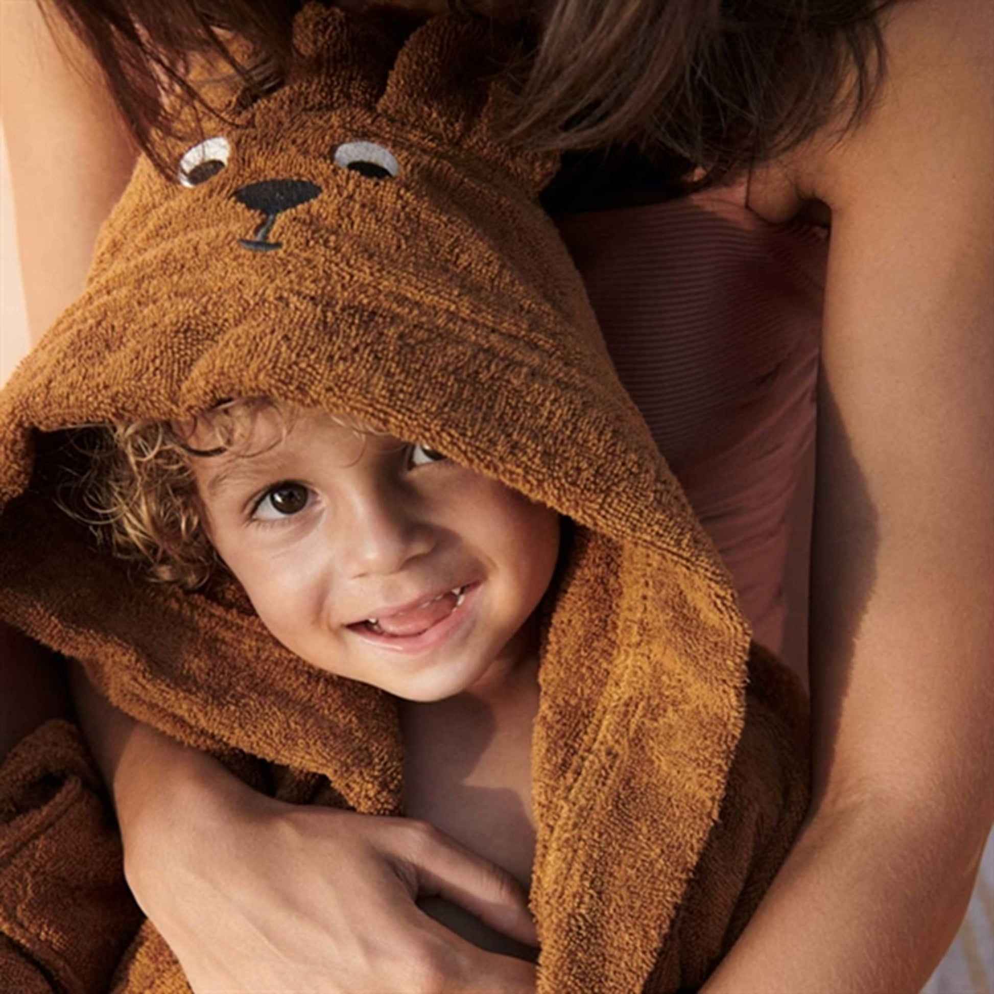 Liewood Lily Bathrobe Kangaroo/Golden Caramel
