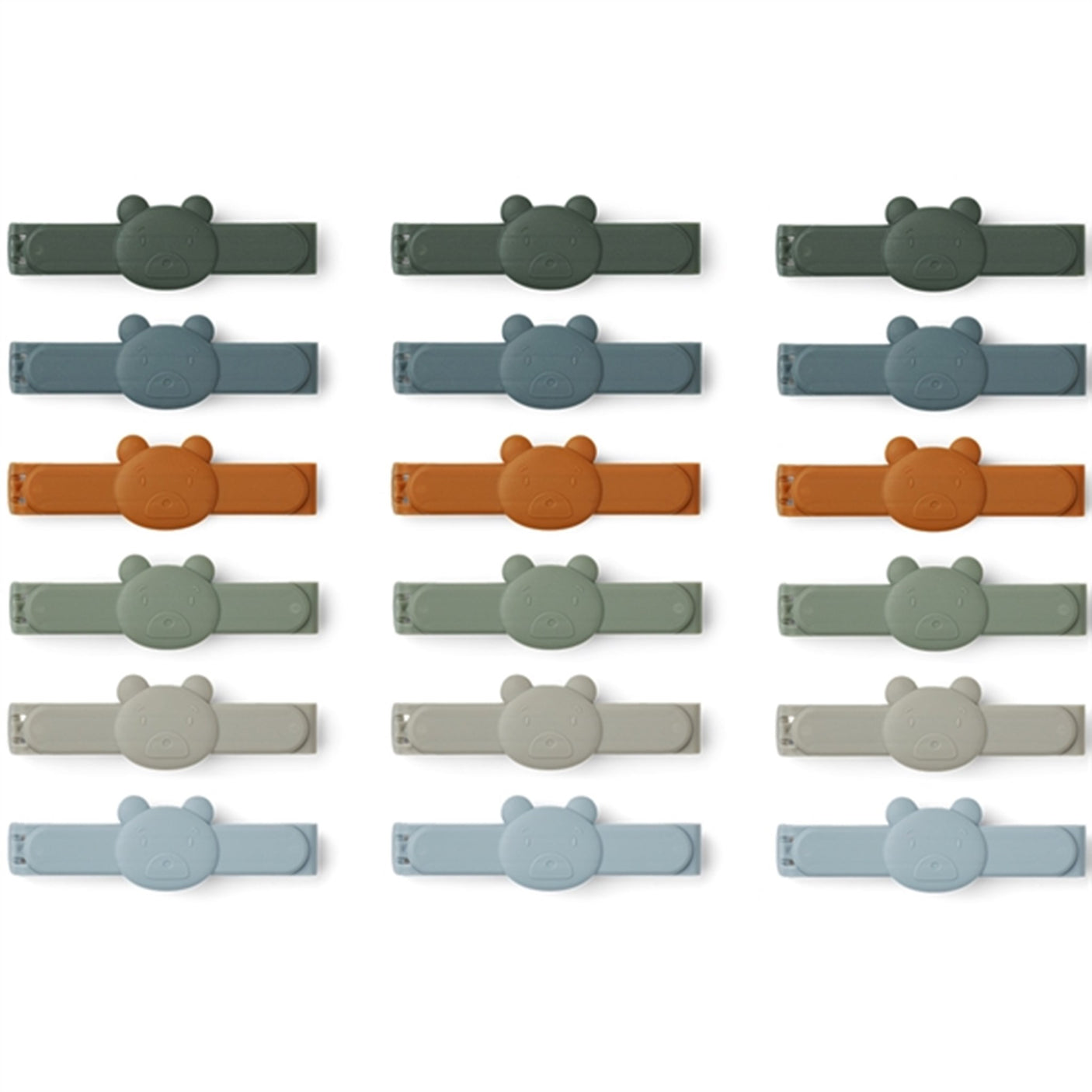 Liewood Gonzo Bag Clips Mr Bear/Faune Green Multi Mix