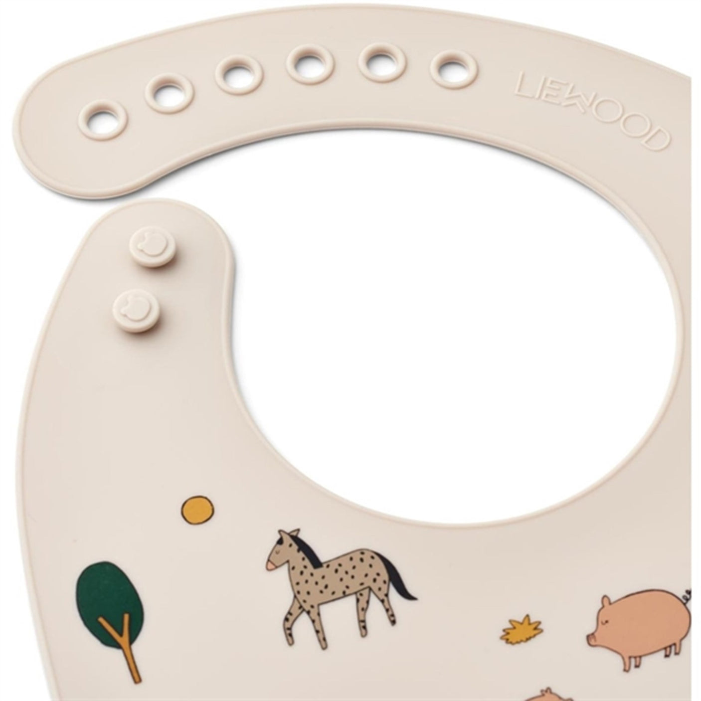 Liewood Tilda Silicone Bib 2-Pack Farm / Sandy