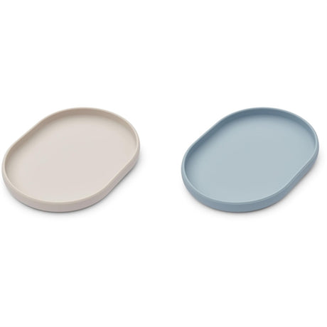 Liewood Anita Plate Sandy/Sea Blue