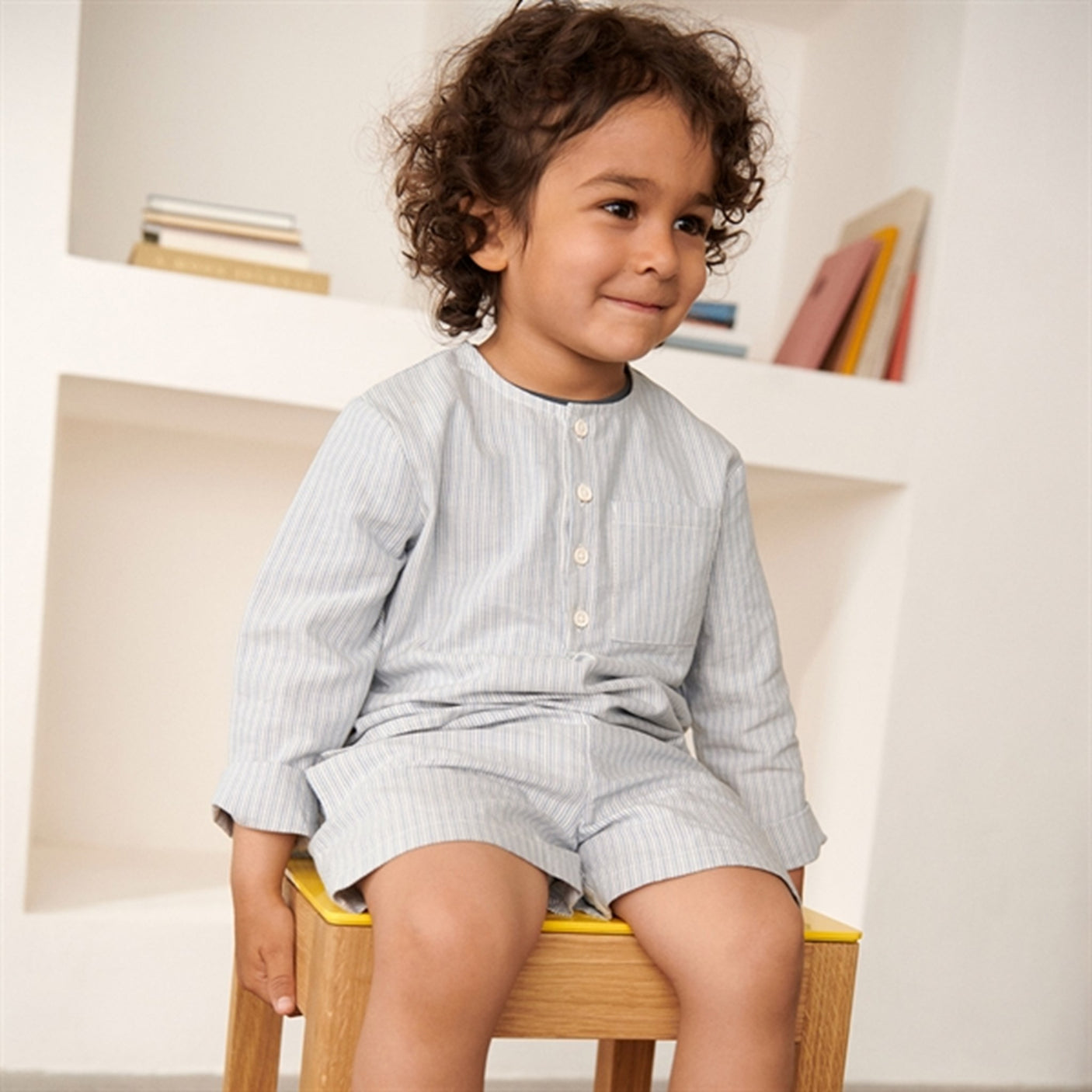 Liewood Houston Y/D Stripe Shirt Y/D Stripe Creme De La Creme/Riverside