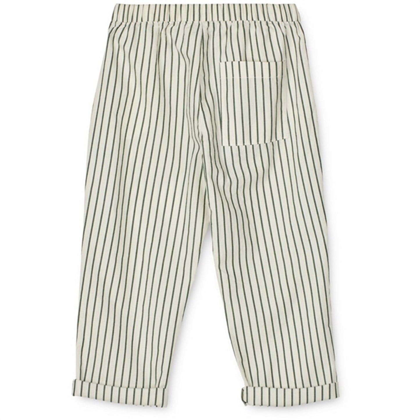 Liewood Orlando Y/D Stripe Poplin Pants Y/D Stripes Garden Green/Creme De La Creme